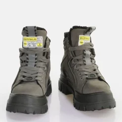 Cheap BUFFALO Aspha Nc Mid Warm Bottes A Talon Vegan Gris