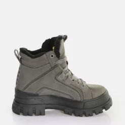 Cheap BUFFALO Aspha Nc Mid Warm Bottes A Talon Vegan Gris