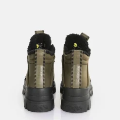 Best Sale BUFFALO Aspha Nc Mid Warm Bottes A Talon Vegan Kaki Beige