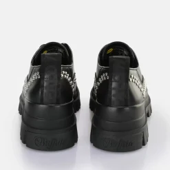 Best Sale BUFFALO Aspha Pin Lo Men Chaussures Basses Vegan Noir