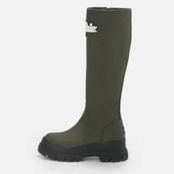 Fashion BUFFALO Aspha Rain Bottes Plates Veganes Kaki Beige