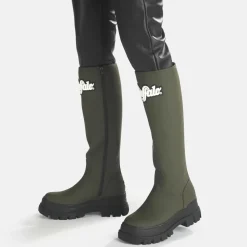 Fashion BUFFALO Aspha Rain Bottes Plates Veganes Kaki Beige