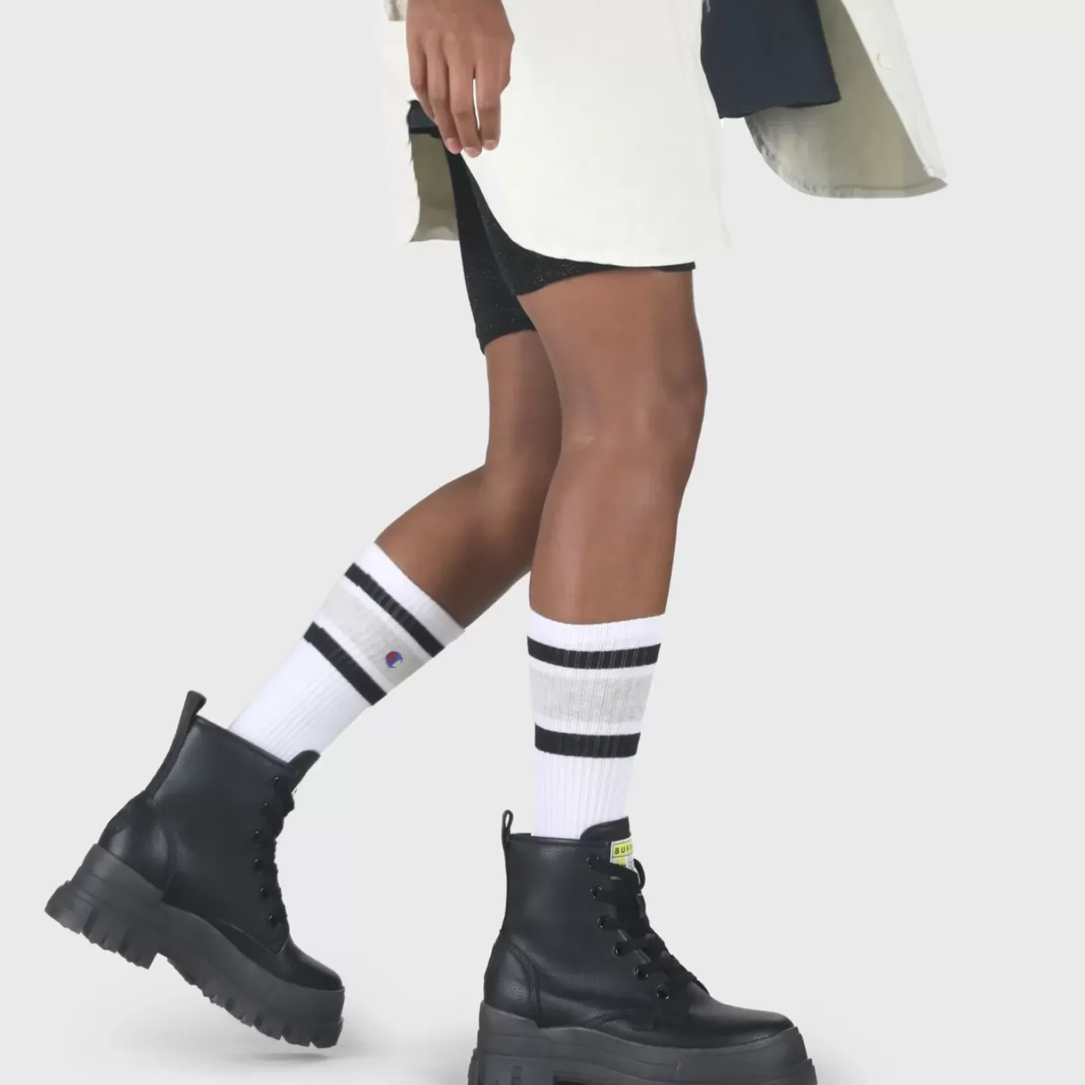 Discount BUFFALO Aspha Rld Bottes Vegan Noir