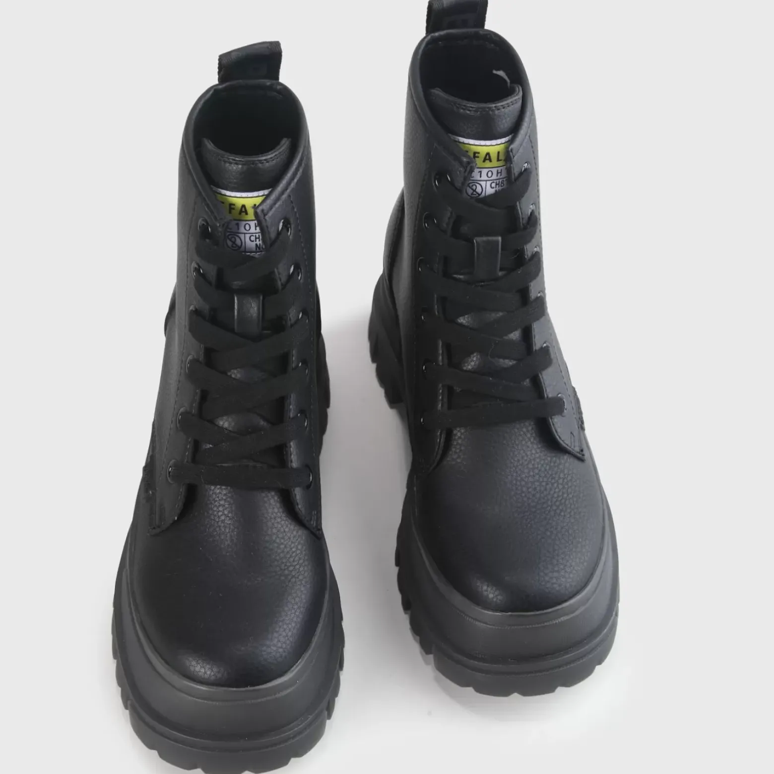 Discount BUFFALO Aspha Rld Bottes Vegan Noir