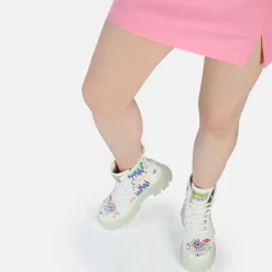 Shop BUFFALO Aspha Rld Bottine Hauteur Cheville Vegane/Graffiti Blanc