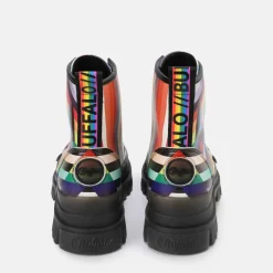 Clearance BUFFALO Aspha Rld Bottine Hauteur Cheville Vegane/Arc-En-Ciel Noir