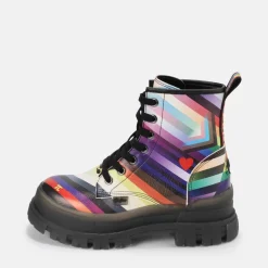 Clearance BUFFALO Aspha Rld Bottine Hauteur Cheville Vegane/Arc-En-Ciel Noir