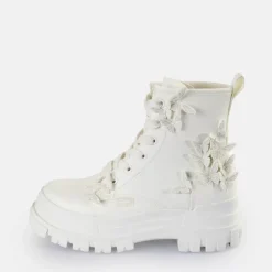 Sale BUFFALO Aspha Rld Butterflies Bottines Veganes Blanc