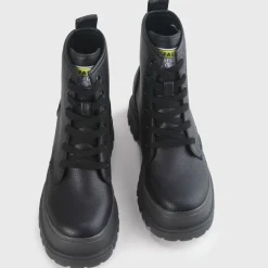 New BUFFALO Aspha Rld Homme Bottes Vegan Noir