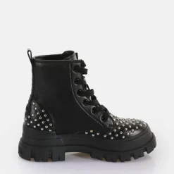 Store BUFFALO Aspha Rld Pin Laceup Mid Bottines Vegan Noir