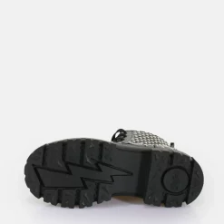 Store BUFFALO Aspha Rld Pin Laceup Mid Bottines Vegan Noir