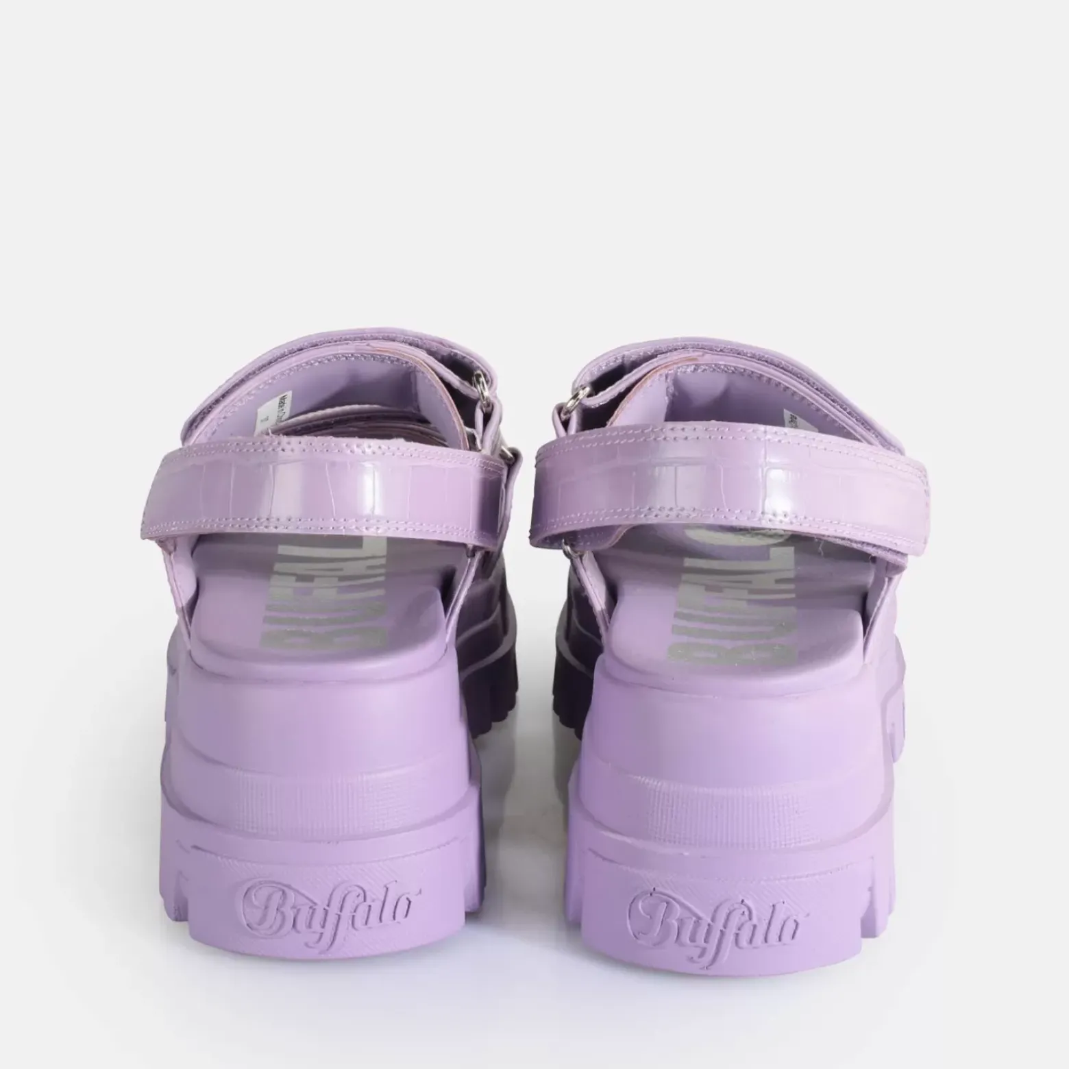 Cheap BUFFALO Aspha Snd Sandales A Plateforme Veganes Lavande