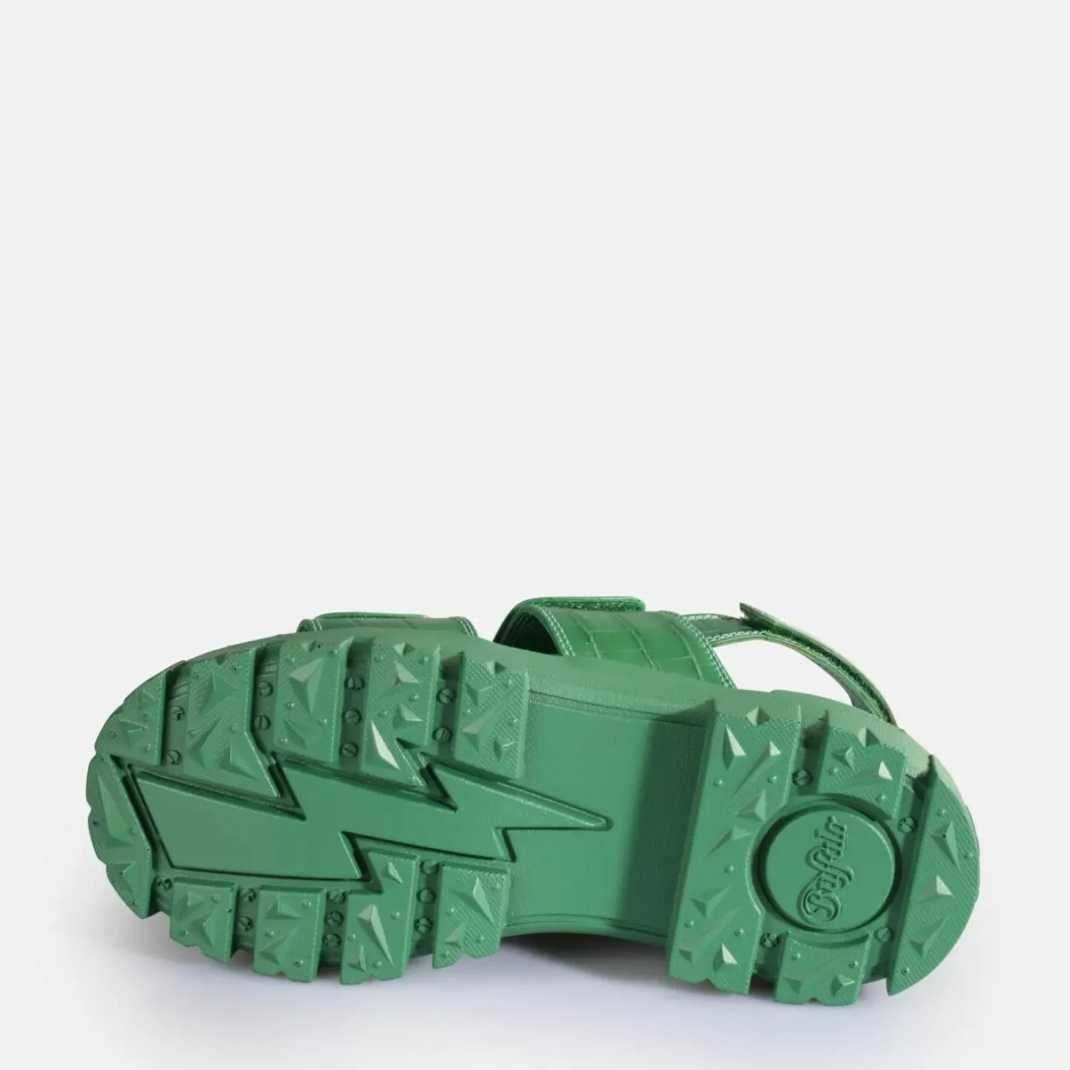 Cheap BUFFALO Aspha Snd Sandales A Plateforme Veganes Vert