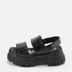 Clearance BUFFALO Aspha Snd Sandales Plateforme Veganes Noir