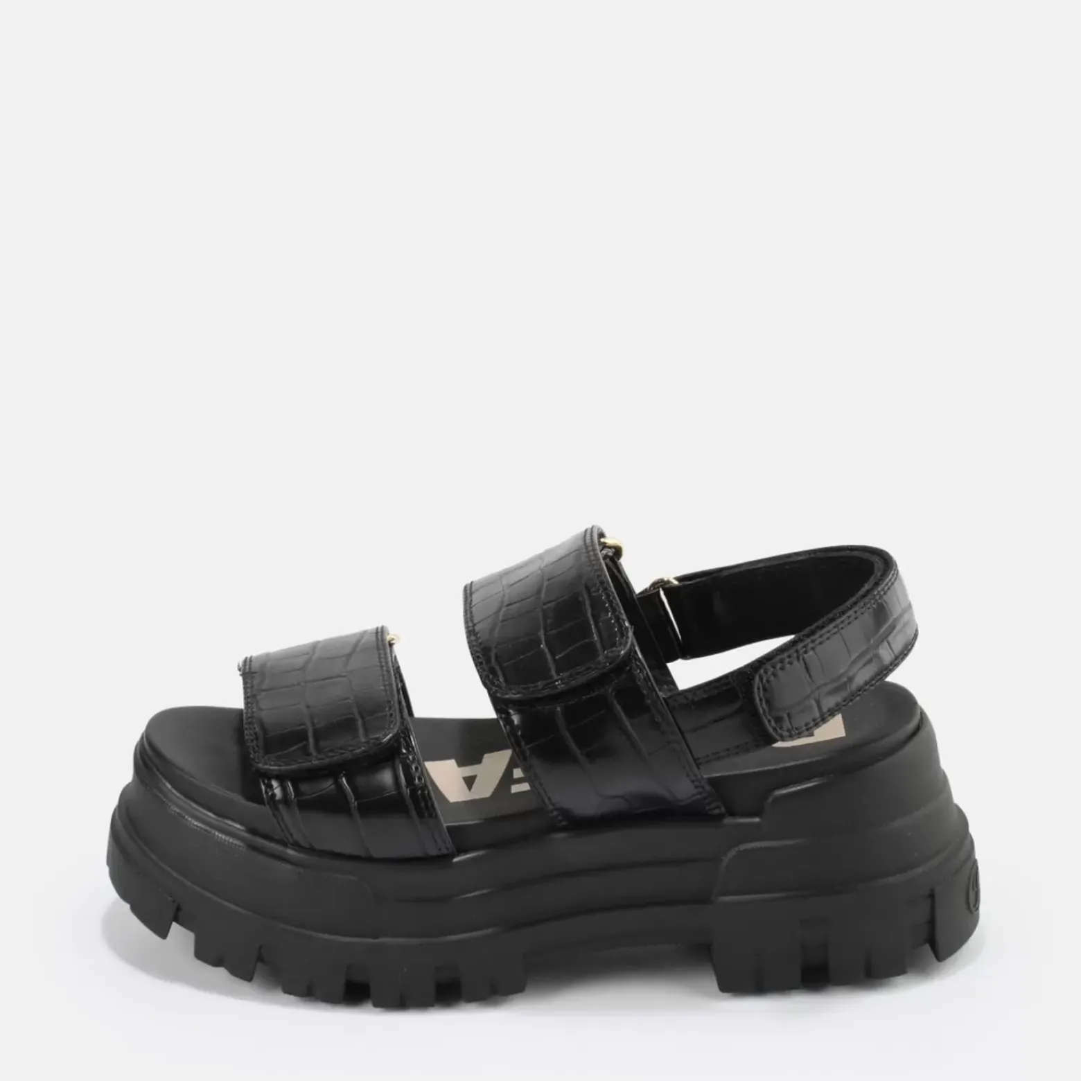 Clearance BUFFALO Aspha Snd Sandales Plateforme Veganes Noir