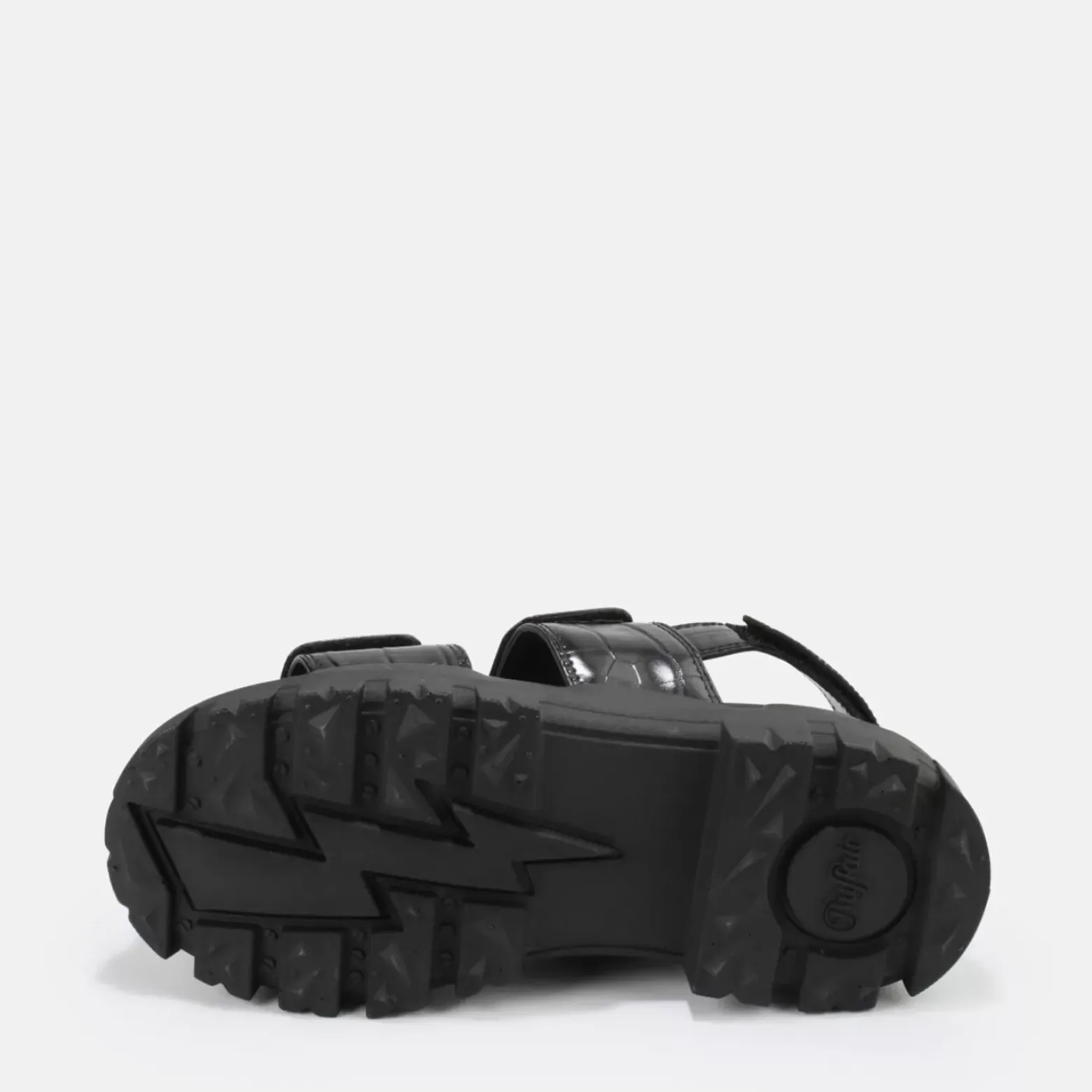 Clearance BUFFALO Aspha Snd Sandales Plateforme Veganes Noir