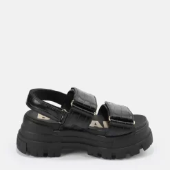 Clearance BUFFALO Aspha Snd Sandales Plateforme Veganes Noir