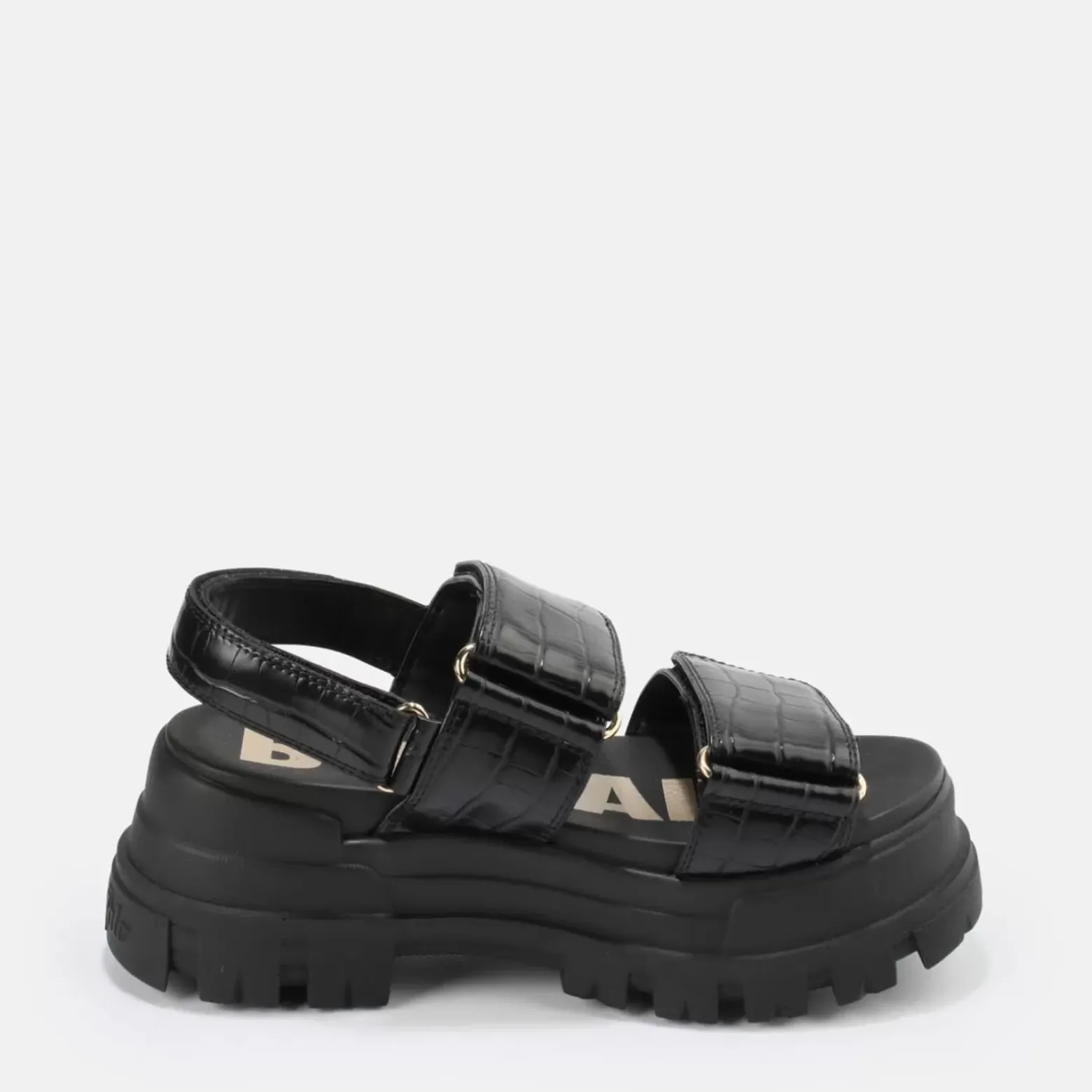 Clearance BUFFALO Aspha Snd Sandales Plateforme Veganes Noir