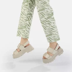 Best BUFFALO Aspha Snd Sandales Veganes Creme