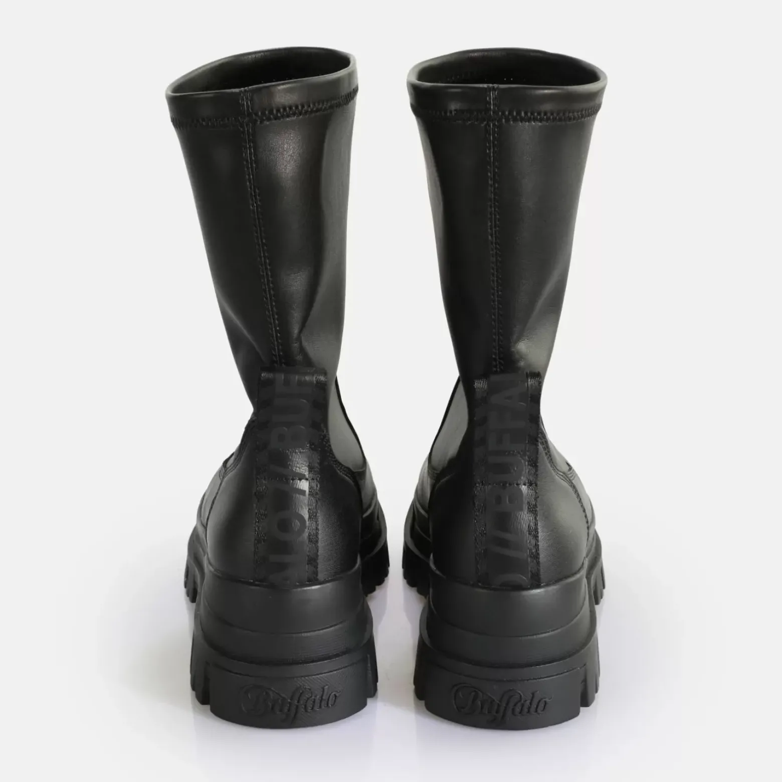 New BUFFALO Aspha Sockboot Mid Bottines Noir