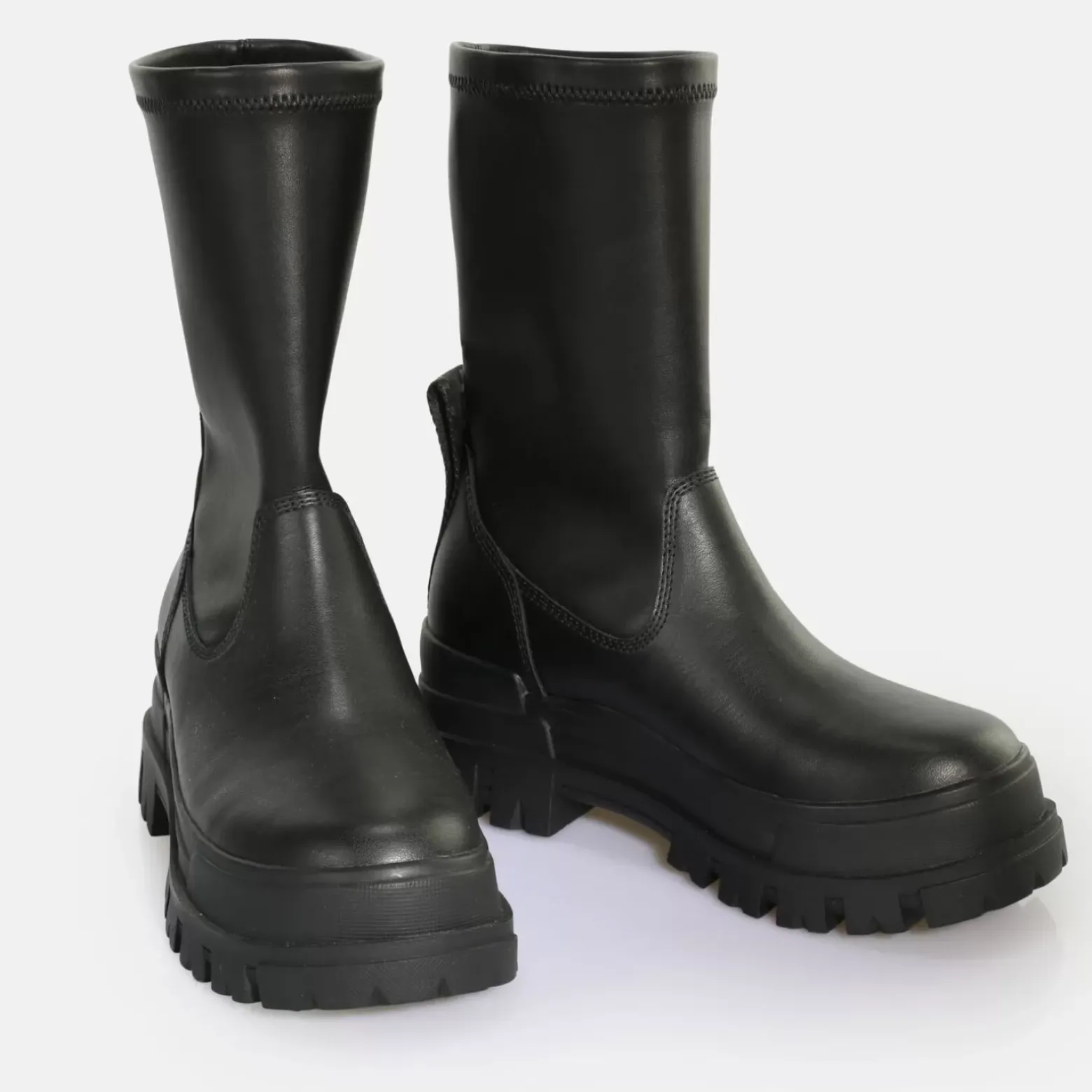 New BUFFALO Aspha Sockboot Mid Bottines Noir