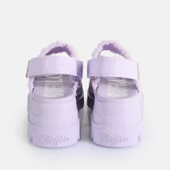 Shop BUFFALO Aspha Str Sandales A Plateforme Veganes Lavande