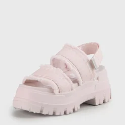 Sale BUFFALO Aspha Str-Sandal Platform-Textile- Rose