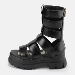 Best BUFFALO Aspha Zeus Sandales A Plateforme Veganes Noir