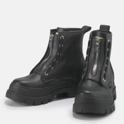 Fashion BUFFALO Aspha Zip Bottines Hautes Veganes Noir