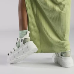 Fashion BUFFALO Ava Fisher Sandales A Plateforme Veganes Blanc