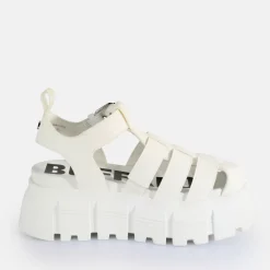 Fashion BUFFALO Ava Fisher Sandales A Plateforme Veganes Blanc