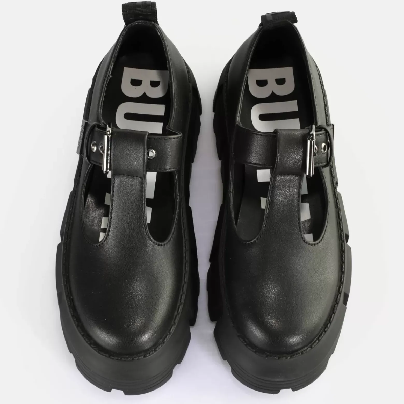 Cheap BUFFALO Ava Mary Chaussures Basses Veganes Noir