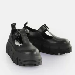 Cheap BUFFALO Ava Mary Chaussures Basses Veganes Noir