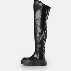 Best BUFFALO Ava Overknee Bottes Vegan Noir
