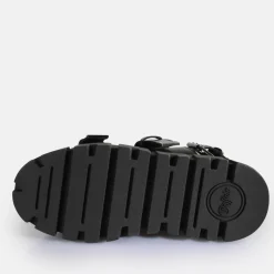 Best Sale BUFFALO Ava Sandal Sandales A Plateforme Veganes Noir