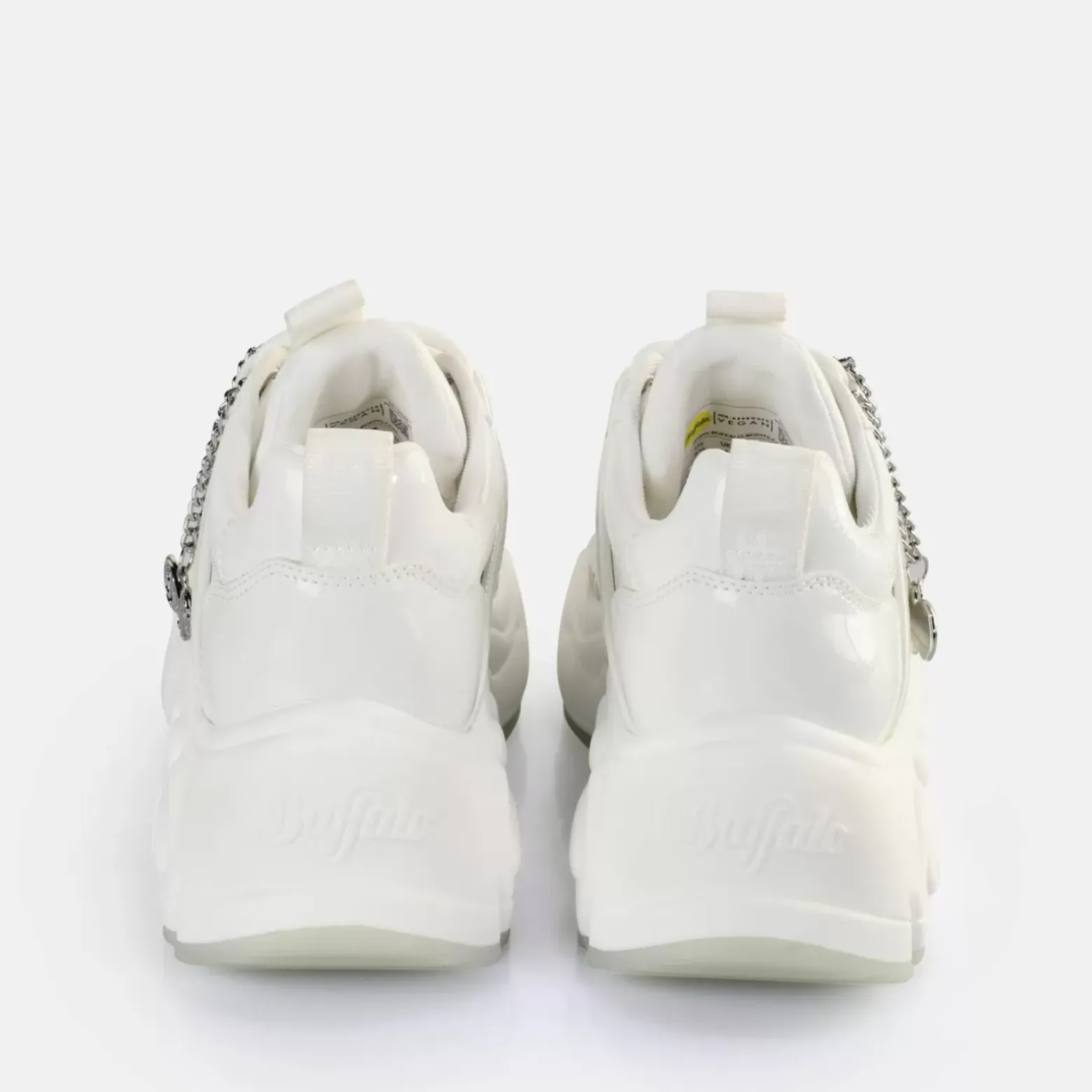 Cheap BUFFALO Binary Baskets Basses Veganes Blanc Casse