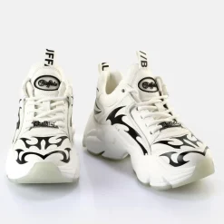 Best Sale BUFFALO Binary Baskets Basses Veganes Blanc/Noir Noir-Blanc