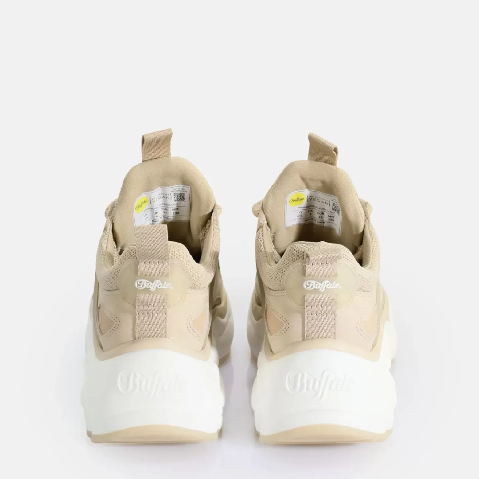 Cheap BUFFALO Binary C Baskets Basses Vegan Creme
