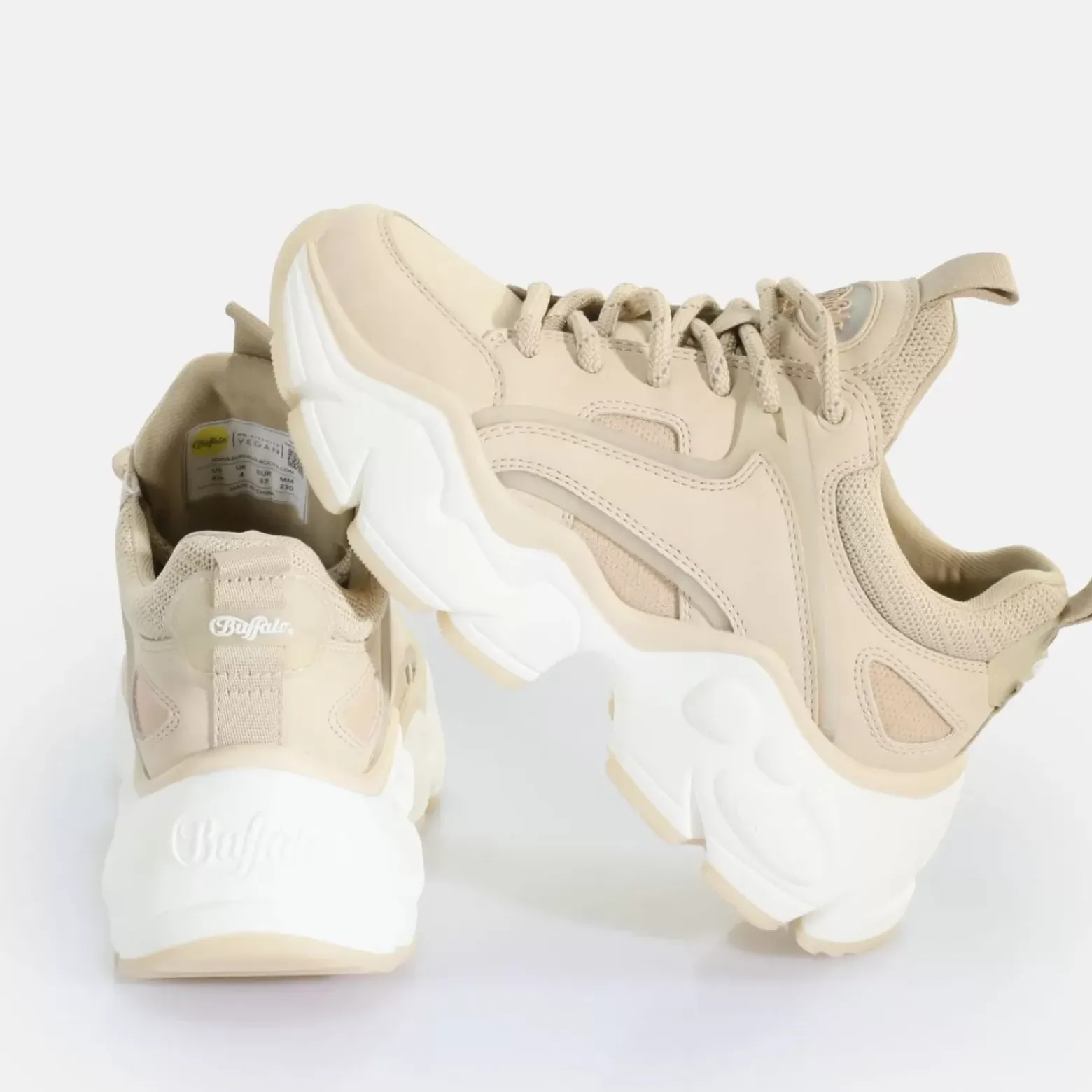 Cheap BUFFALO Binary C Baskets Basses Vegan Creme