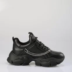 Flash Sale BUFFALO Binary Chain Sneaker Hommes Noir