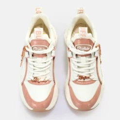 Online BUFFALO Binary Glam Baskets Basses Vegan/Rose Clair Blanc