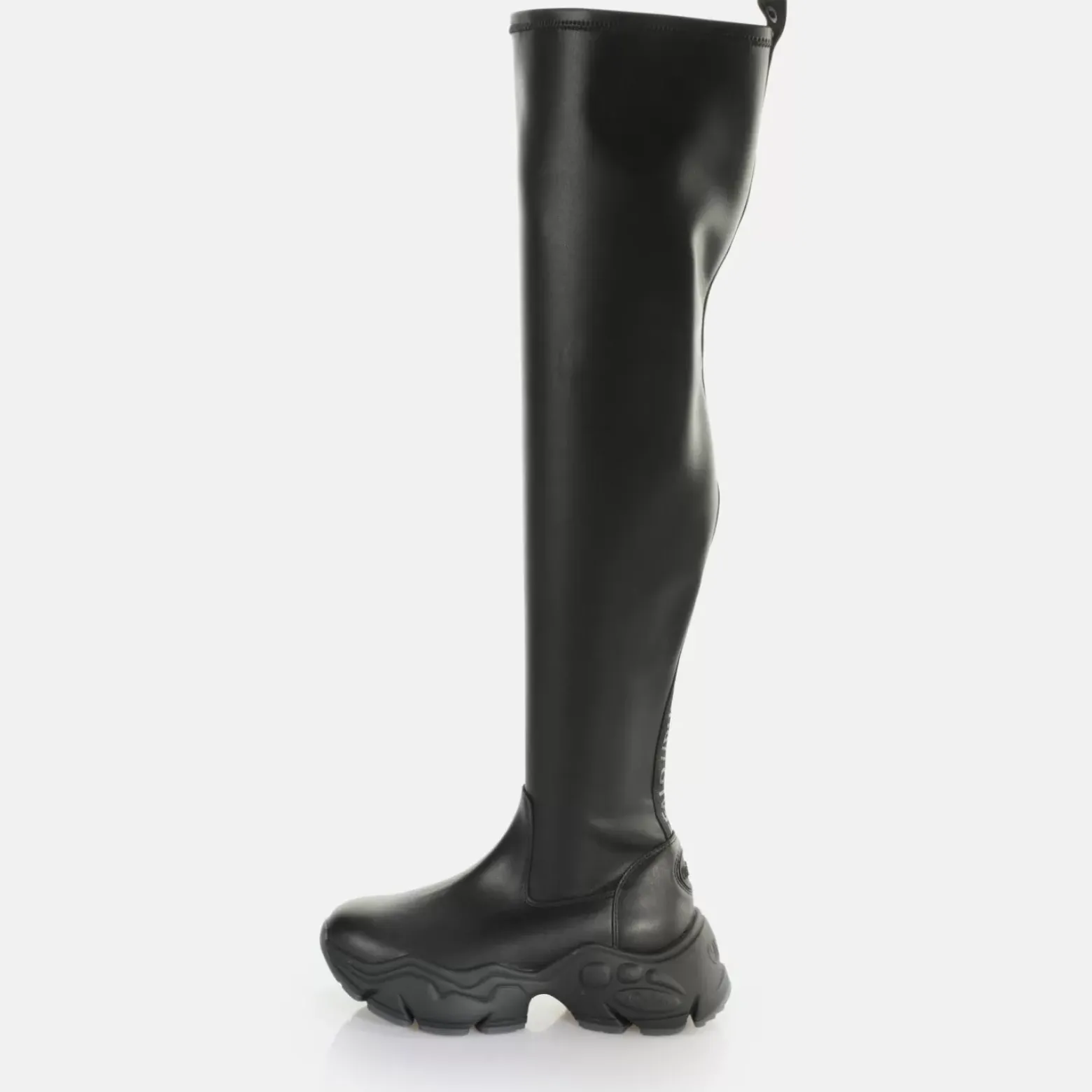 Hot BUFFALO Binary Overknee Bottes Vegan Noir