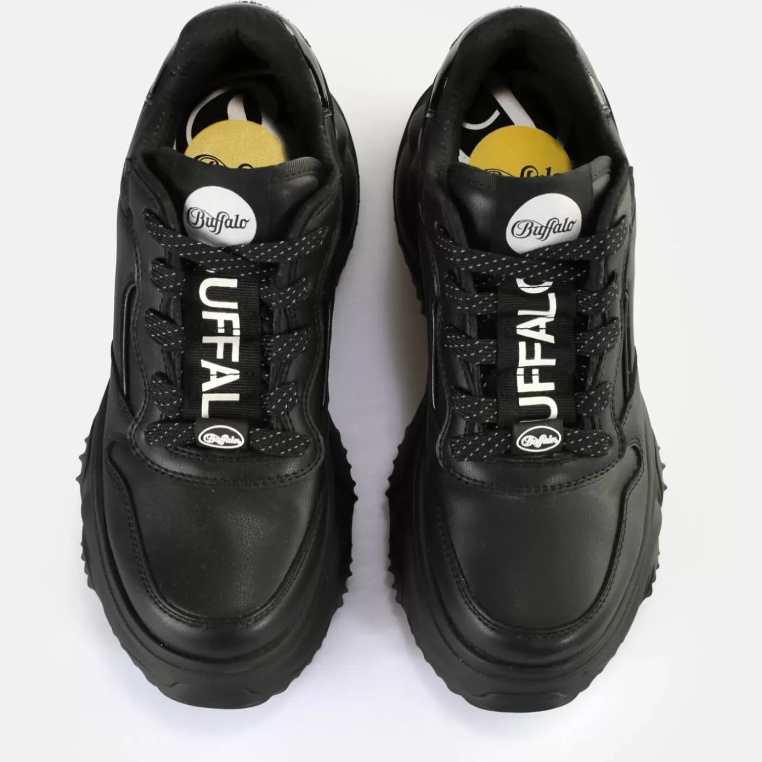 Clearance BUFFALO Blader One Baskets Basses Veganes Noir