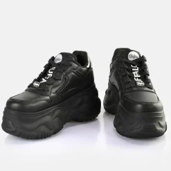 Clearance BUFFALO Blader One Baskets Basses Veganes Noir