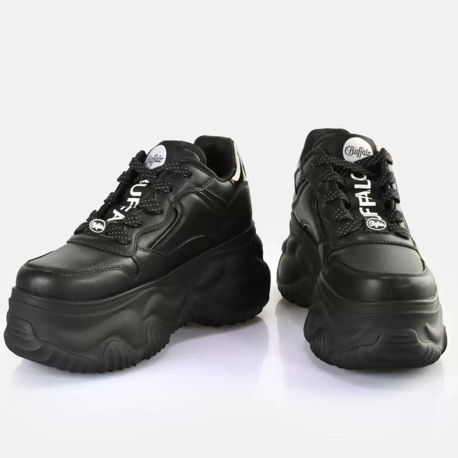 Clearance BUFFALO Blader One Baskets Basses Veganes Noir