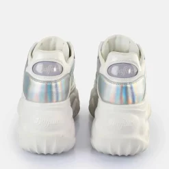 Sale BUFFALO Blader One Baskets Basses Veganese Holographique Argent