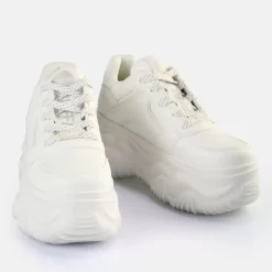 Fashion BUFFALO Blader One Baskets Basses Veganes Blanc