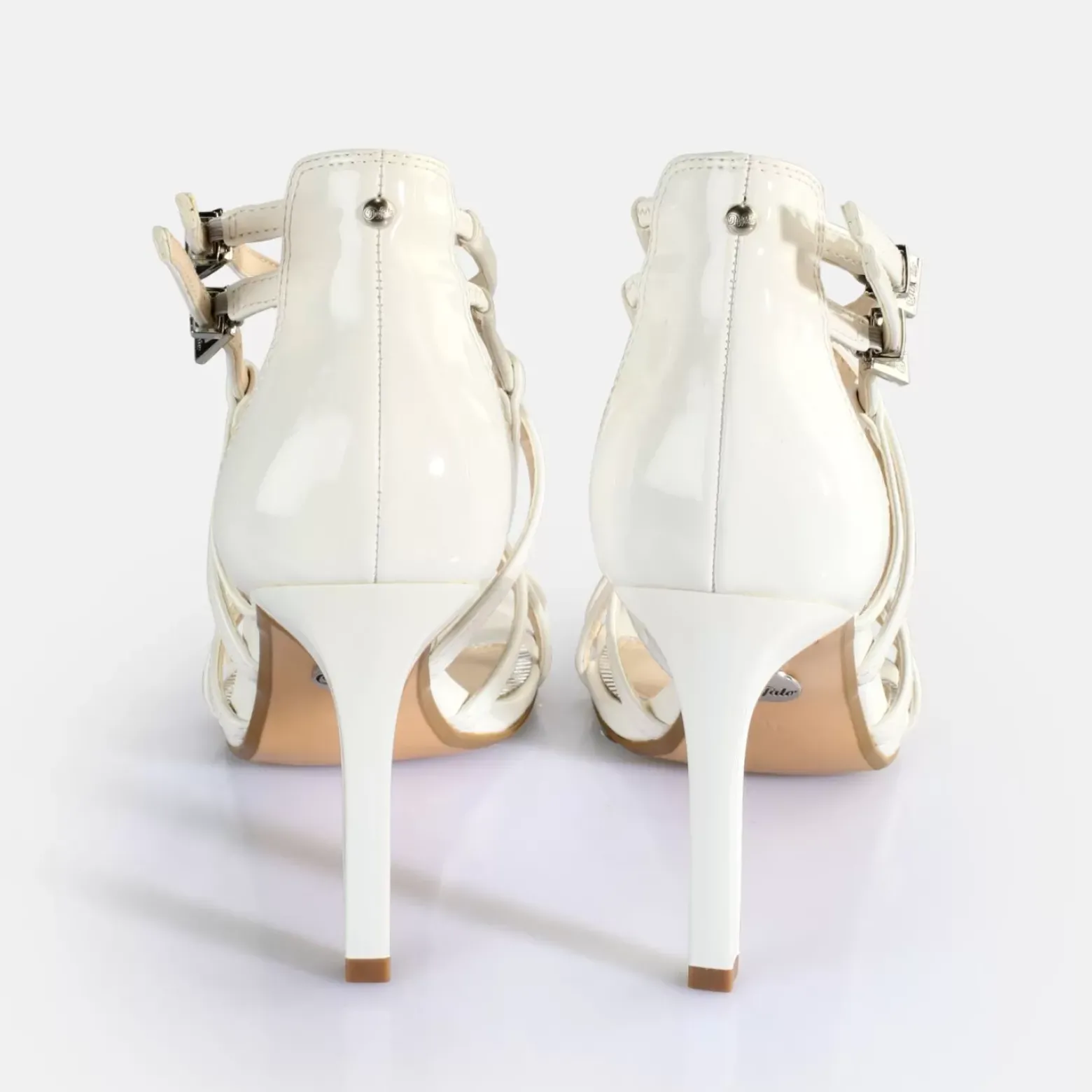 Online BUFFALO Blair Cage Sandales A Talon Veganes Blanc