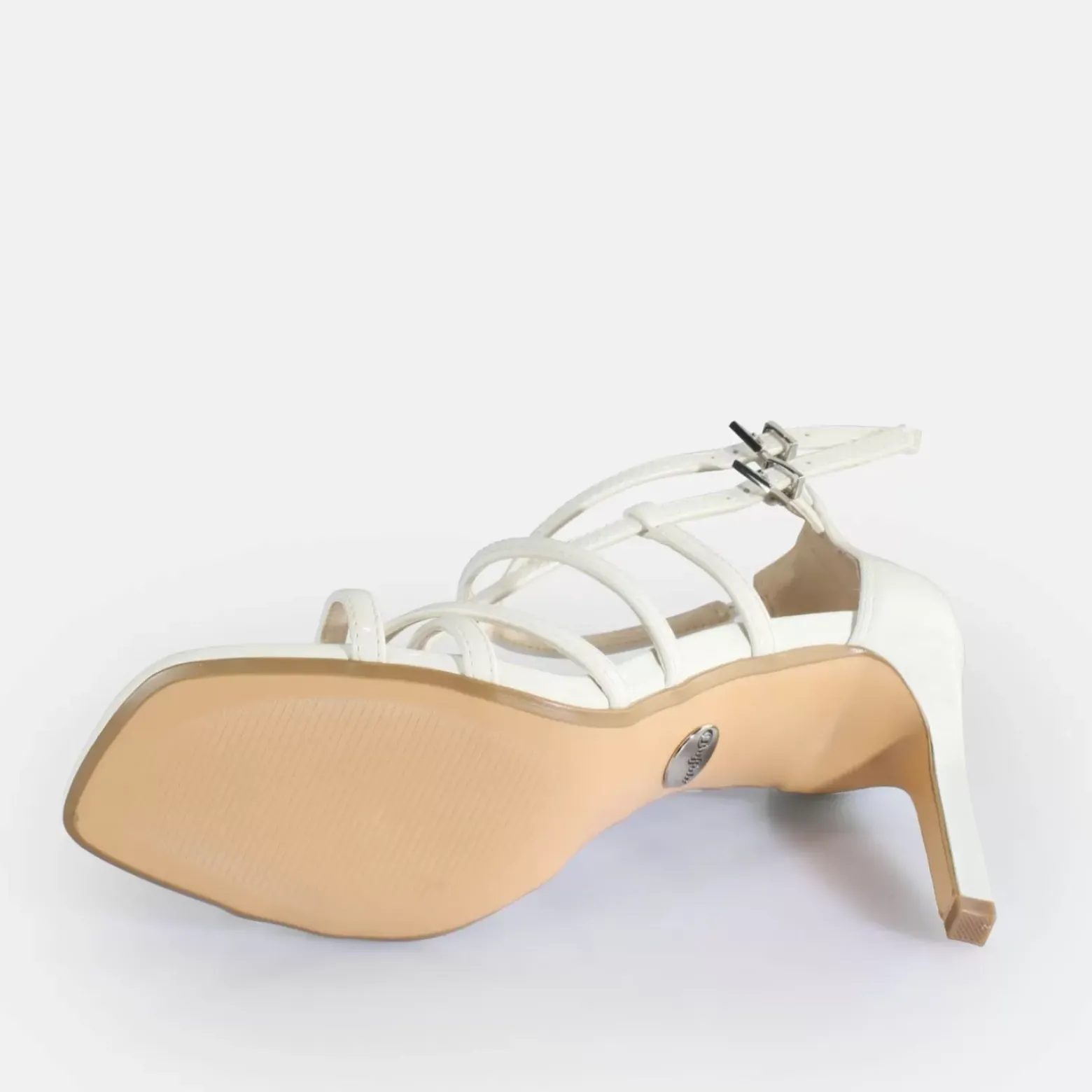 Online BUFFALO Blair Cage Sandales A Talon Veganes Blanc