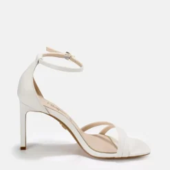 Clearance BUFFALO Blair Chic Sandales Lanieres Veganes Blanc